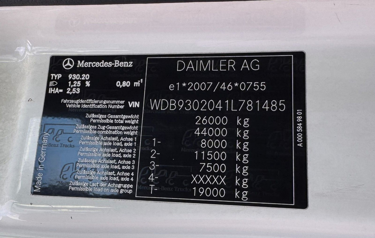 Mercedes-Benz 2541 6X2 Pritsche mit Kran Atlas 135 E2 Funk - Camión grúa: foto 2 Mercedes-Benz 2541 6X2 Pritsche mit Kran Atlas 135 E2 Funk - Camión grúa: foto 2