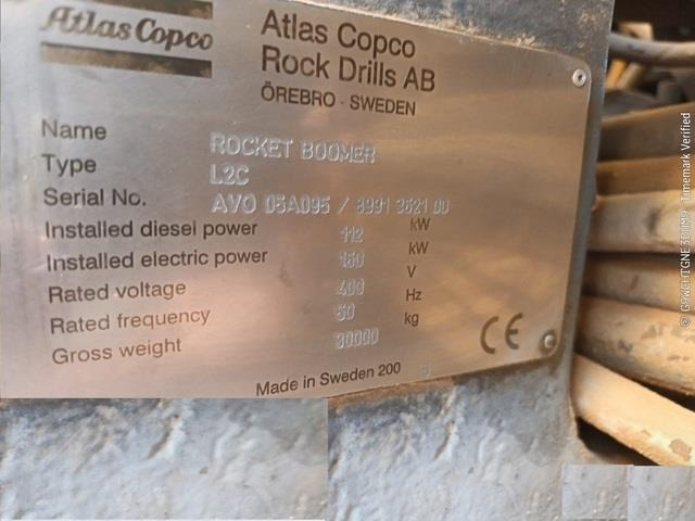 Atlas Copco Boomer L2C - Maquinaria para minería: foto 5 Atlas Copco Boomer L2C - Maquinaria para minería: foto 5