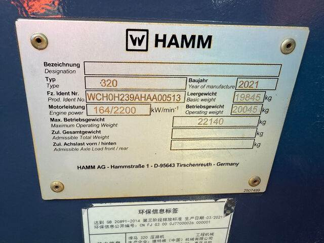 Hamm 320 - Compactador: foto 4 Hamm 320 - Compactador: foto 4