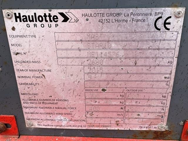 Haulotte Star 10 - Plataforma de mástil vertical: foto 5 Haulotte Star 10 - Plataforma de mástil vertical: foto 5