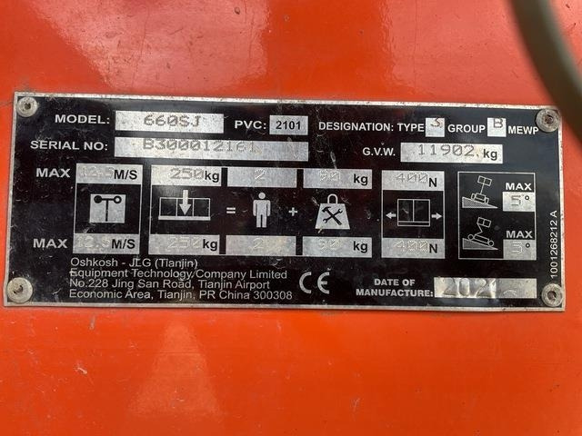 JLG 660SJ - Plataforma telescopica: foto 5 JLG 660SJ - Plataforma telescopica: foto 5