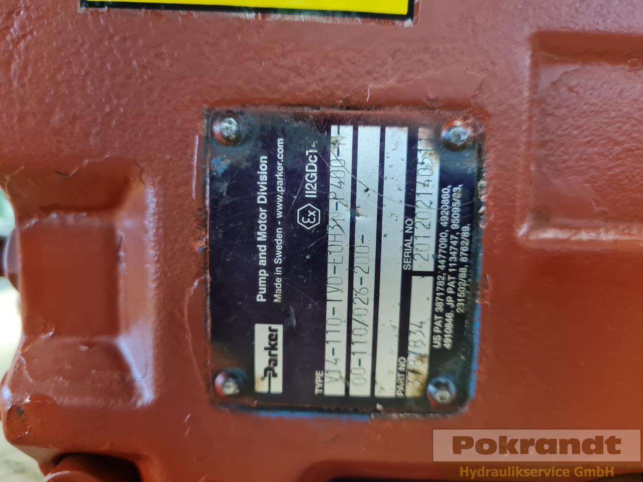 Parker V14-110-IVD-E0H3-P400-N-00-110-026-200 - Motor hidráulico: foto 2 Parker V14-110-IVD-E0H3-P400-N-00-110-026-200 - Motor hidráulico: foto 2