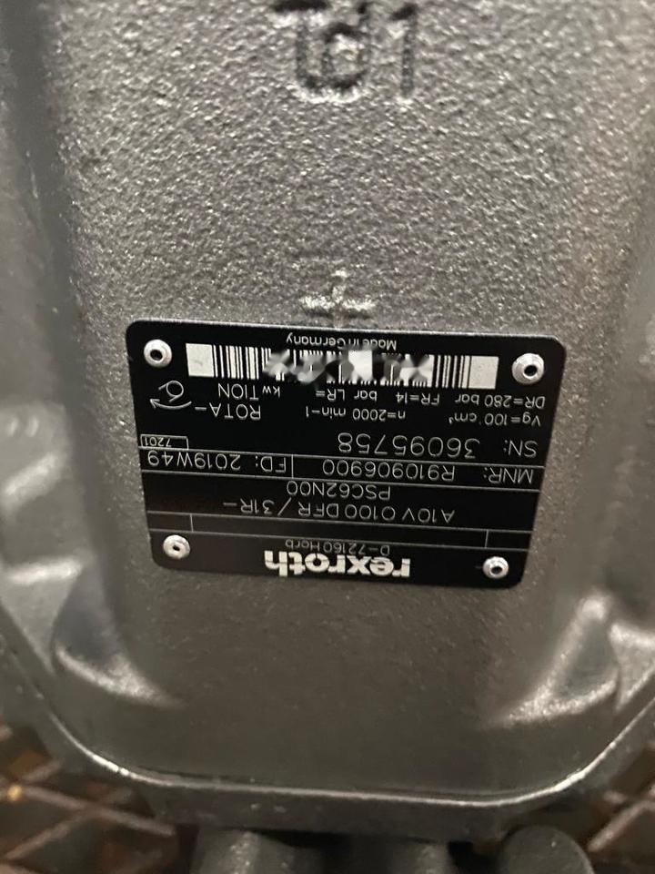 BOSCH / REXROTH A10VO100 DFR / 31R-PSC62N00 R910906900 - Bomba hidráulica para Maquinaria de construcción: foto 2 BOSCH / REXROTH A10VO100 DFR / 31R-PSC62N00 R910906900 - Bomba hidráulica para Maquinaria de construcción: foto 2