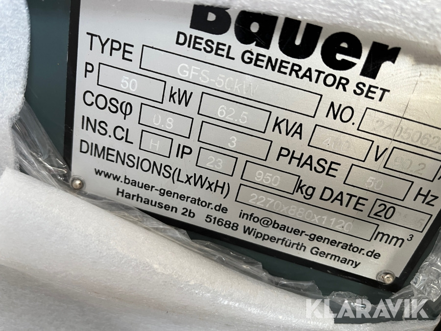 Generator 50 kw BAUER 50 kw - Generador industriale: foto 4 Generator 50 kw BAUER 50 kw - Generador industriale: foto 4