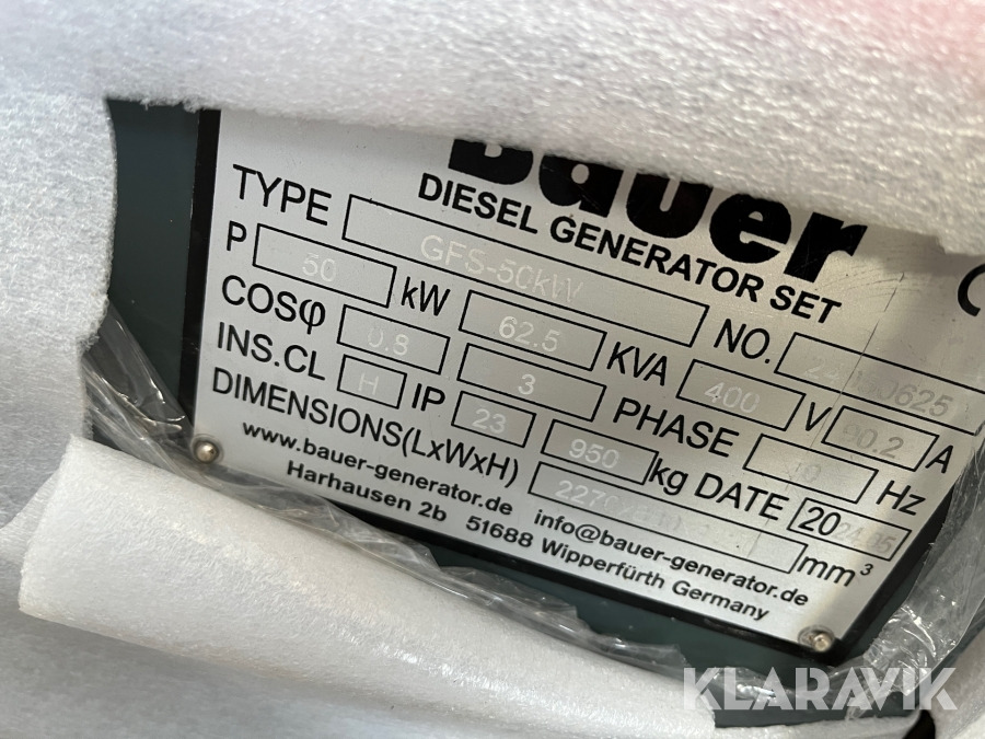 Generator 50 kw BAUER 50 kw - Generador industriale: foto 5 Generator 50 kw BAUER 50 kw - Generador industriale: foto 5