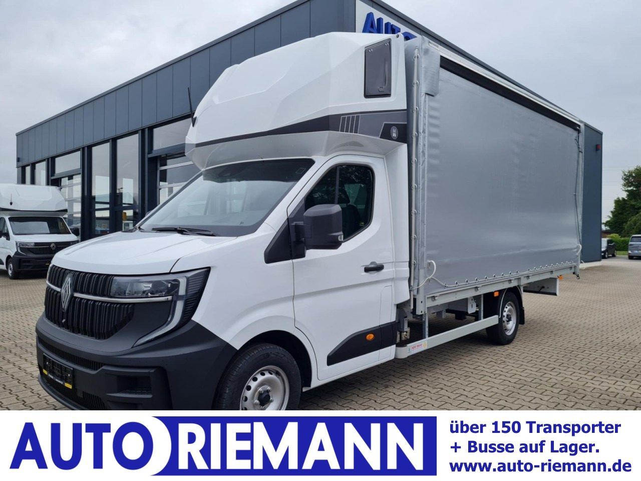 Renault Master 35 Pritsche Schiebe Plane Schlafkab 10 PAL LUFTFEDER - Furgoneta con lona: foto 1 Renault Master 35 Pritsche Schiebe Plane Schlafkab 10 PAL LUFTFEDER - Furgoneta con lona: foto 1