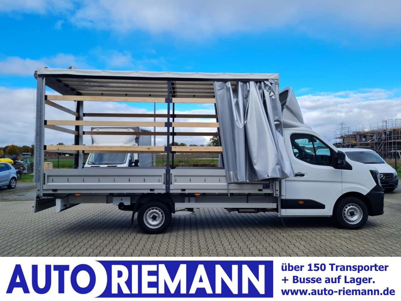Renault Master Pritsche 2x Schiebe Plane 10 Pal. LUFTFEDERUNG - Furgoneta con lona: foto 1 Renault Master Pritsche 2x Schiebe Plane 10 Pal. LUFTFEDERUNG - Furgoneta con lona: foto 1