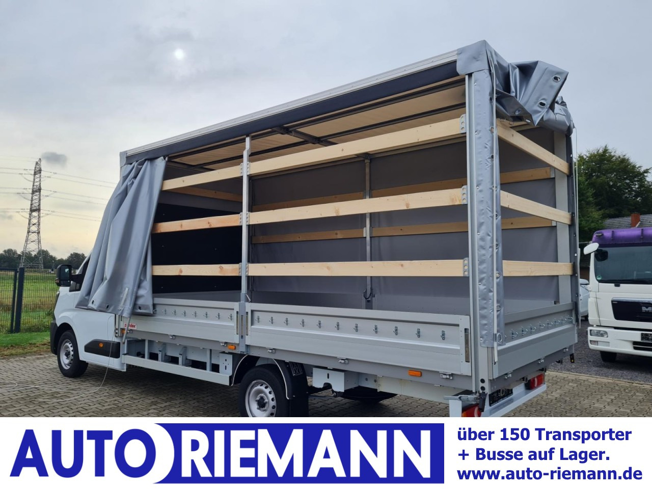 Renault Master Pritsche Schiebe Plane 10 Pal. LUFTFEDERUNG - Furgoneta con lona: foto 1 Renault Master Pritsche Schiebe Plane 10 Pal. LUFTFEDERUNG - Furgoneta con lona: foto 1