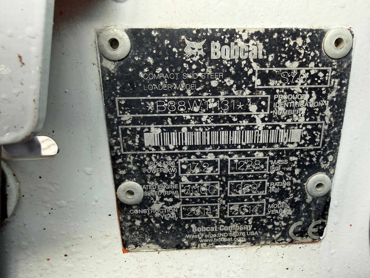 Cargadora de ruedas Bobcat S70 Kompaktlader: foto 15