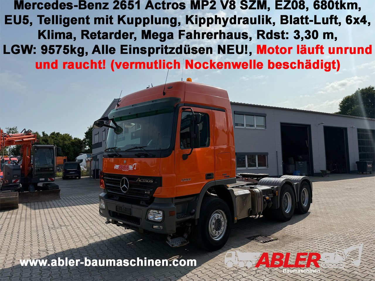 Mercedes-Benz 2651 Actros MP2 V8 SZM Telligent Retarder - Cabeza tractora: foto 1 Mercedes-Benz 2651 Actros MP2 V8 SZM Telligent Retarder - Cabeza tractora: foto 1