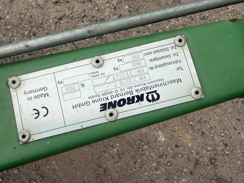 Krone KWT 11.02 / 10 Trein model - Henificadora: foto 2 Krone KWT 11.02 / 10 Trein model - Henificadora: foto 2