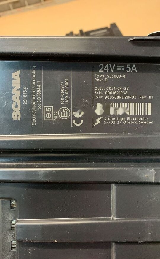 Scania NOWY 24V 5A 2918154 TYPE: SE5000-8 2918154 Scania truck - Tacógrafo para Camión: foto 3 Scania NOWY 24V 5A 2918154 TYPE: SE5000-8 2918154 Scania truck - Tacógrafo para Camión: foto 3