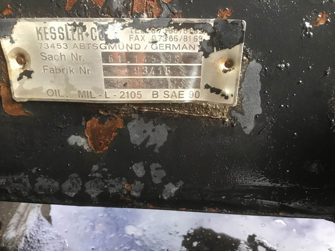 Terex AC 205 axle housing axle 4 - Eje y piezas para Autogrúa: foto 5 Terex AC 205 axle housing axle 4 - Eje y piezas para Autogrúa: foto 5