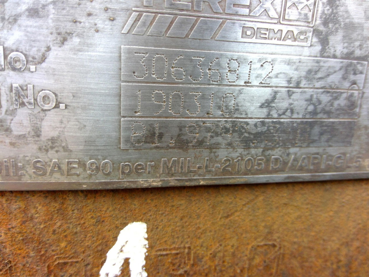 Terex AC 350 axle 1 - Eje y piezas para Autogrúa: foto 5 Terex AC 350 axle 1 - Eje y piezas para Autogrúa: foto 5