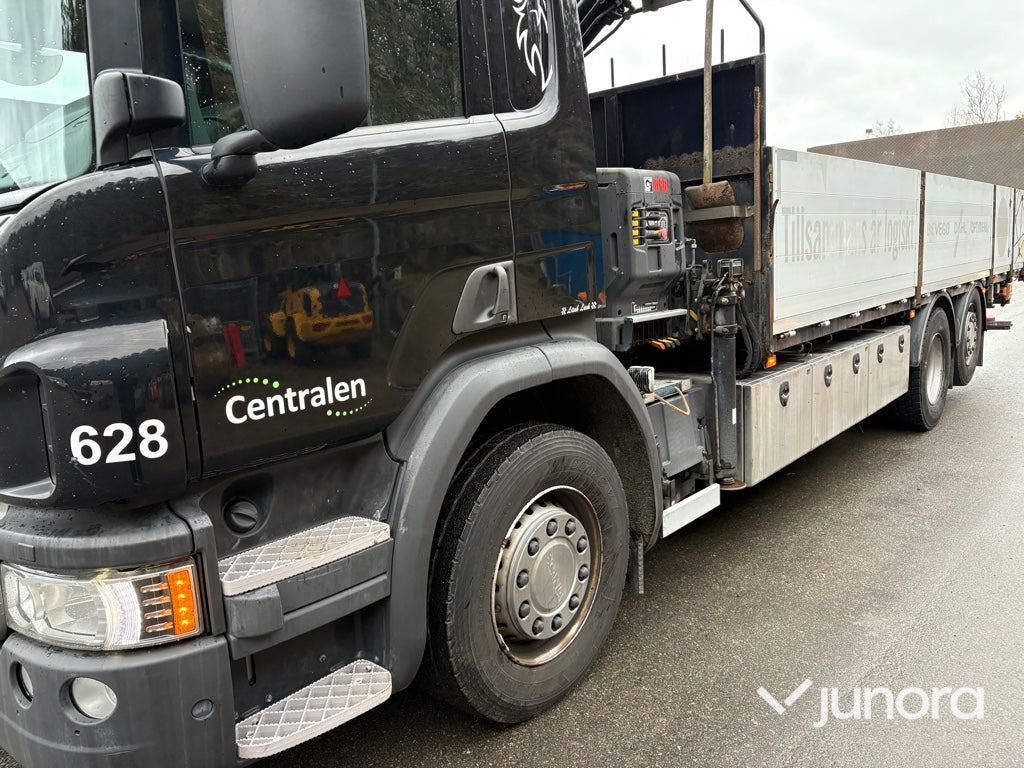 Kranbil - Scania P410 med Hiab 138 - Camión caja abierta, Camión grúa: foto 3 Kranbil - Scania P410 med Hiab 138 - Camión caja abierta, Camión grúa: foto 3