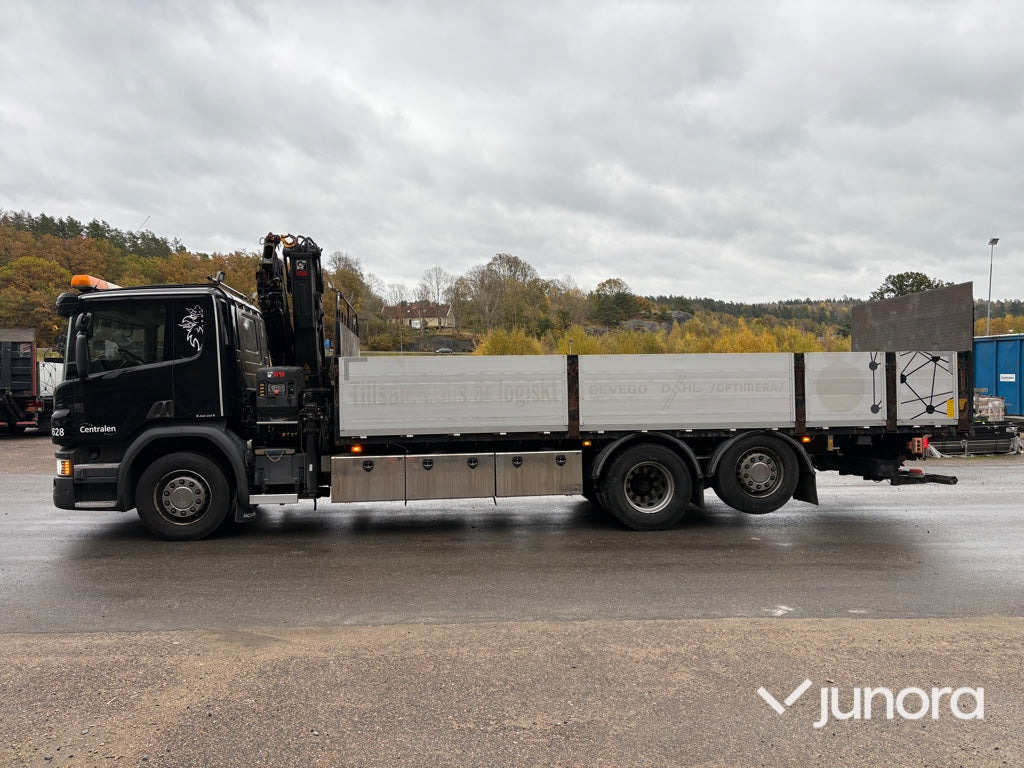 Kranbil - Scania P410 med Hiab 138 - Camión caja abierta, Camión grúa: foto 4 Kranbil - Scania P410 med Hiab 138 - Camión caja abierta, Camión grúa: foto 4