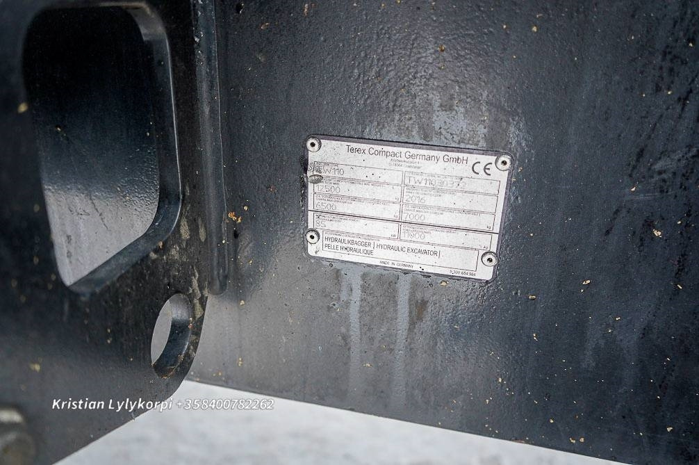 Excavadora de ruedas Terex TW110 PYÖRITTÄJÄLLÄ: foto 20