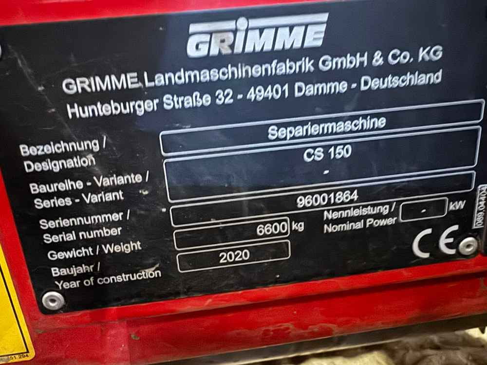 Grimme CS-150 CombiStar - Arrancadora de patatas: foto 2 Grimme CS-150 CombiStar - Arrancadora de patatas: foto 2