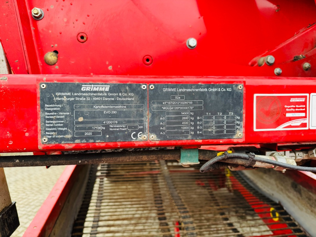 Grimme EVO 290 AirSep - Arrancadora de patatas: foto 2 Grimme EVO 290 AirSep - Arrancadora de patatas: foto 2
