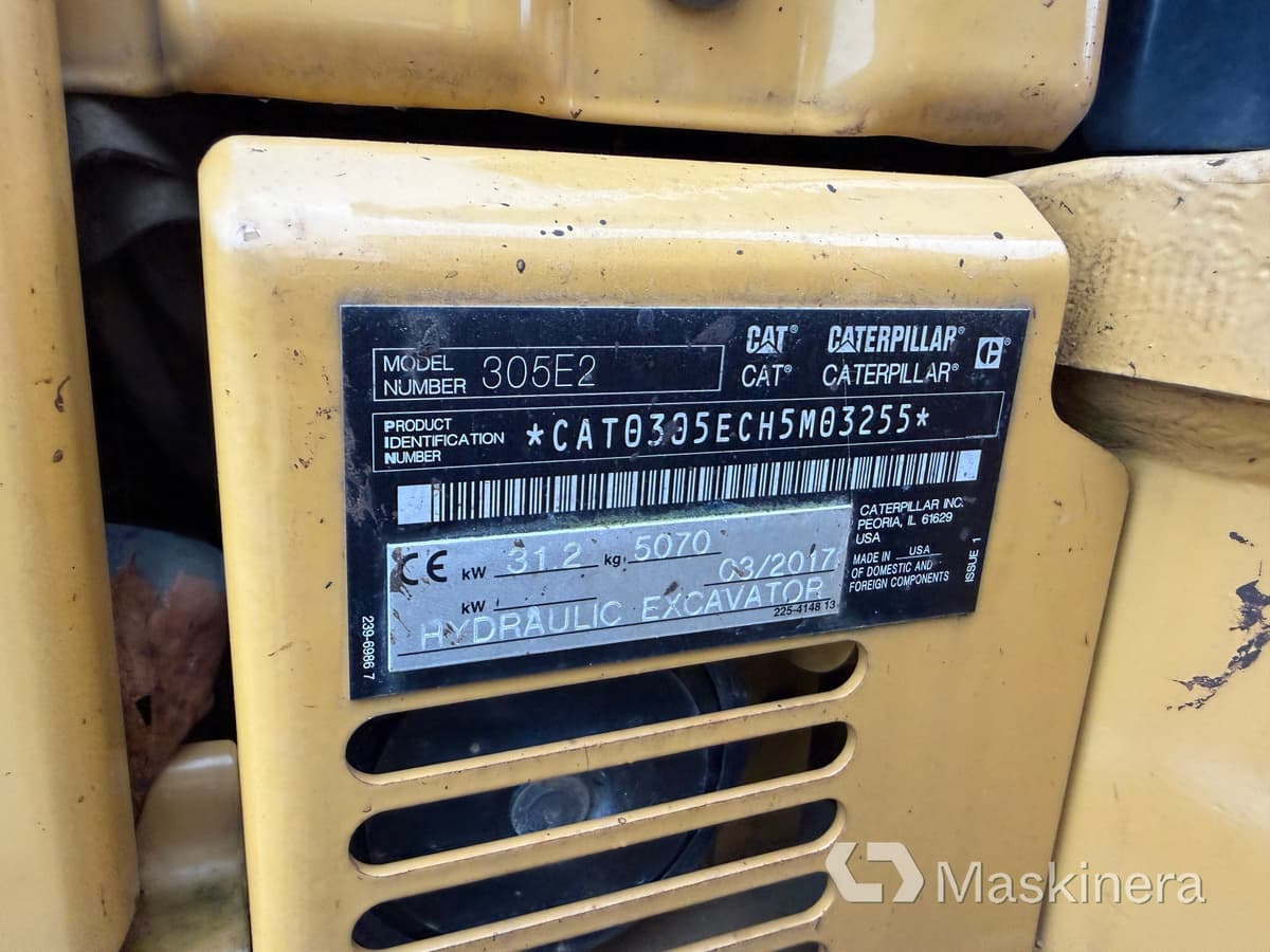 Leasing de  Grävmaskin CAT 305E2 CR med tillbehör Grävmaskin CAT 305E2 CR med tillbehör: foto 22
