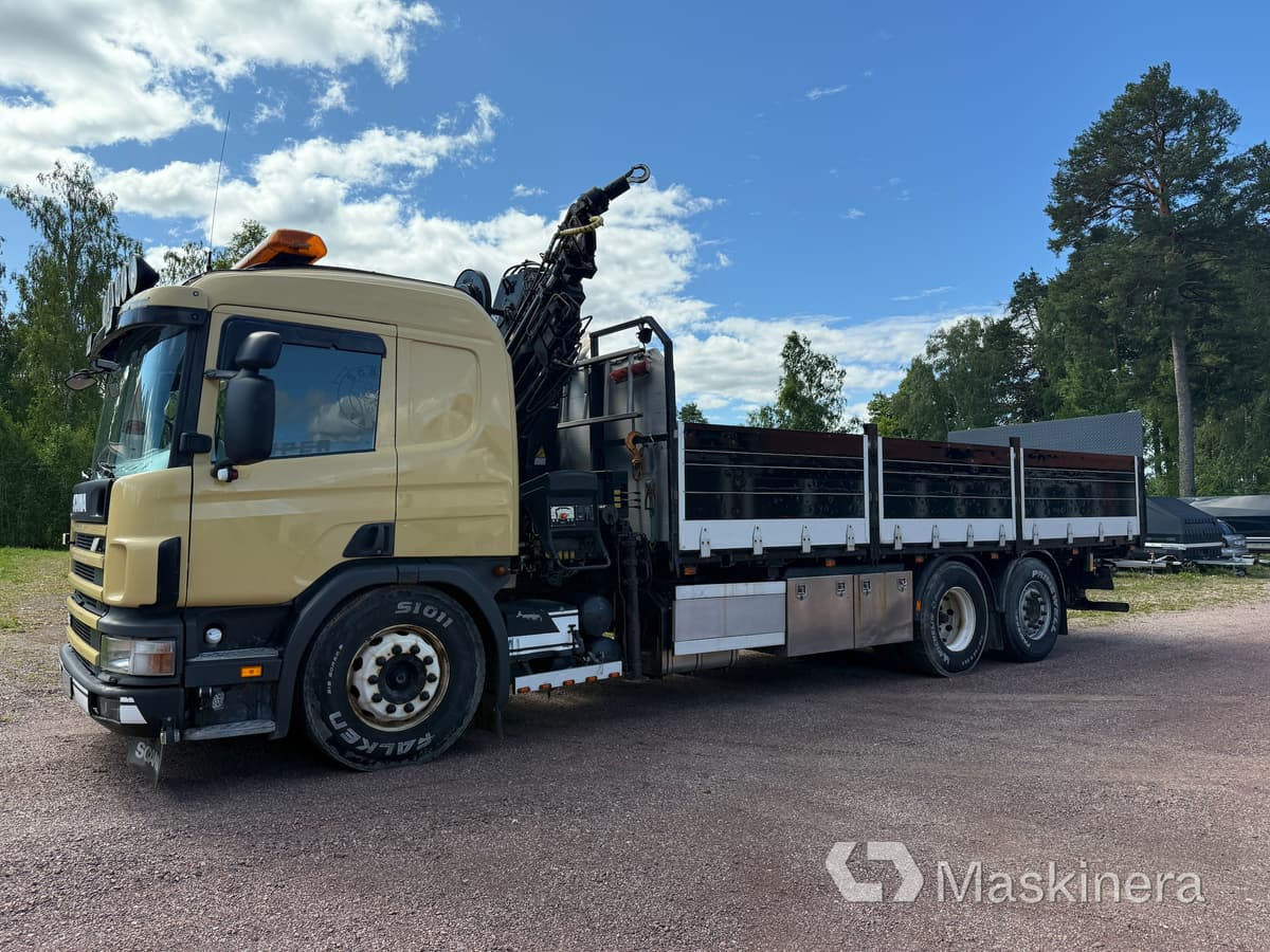Kranbil Scania 114G - Camión caja abierta, Camión grúa: foto 1 Kranbil Scania 114G - Camión caja abierta, Camión grúa: foto 1