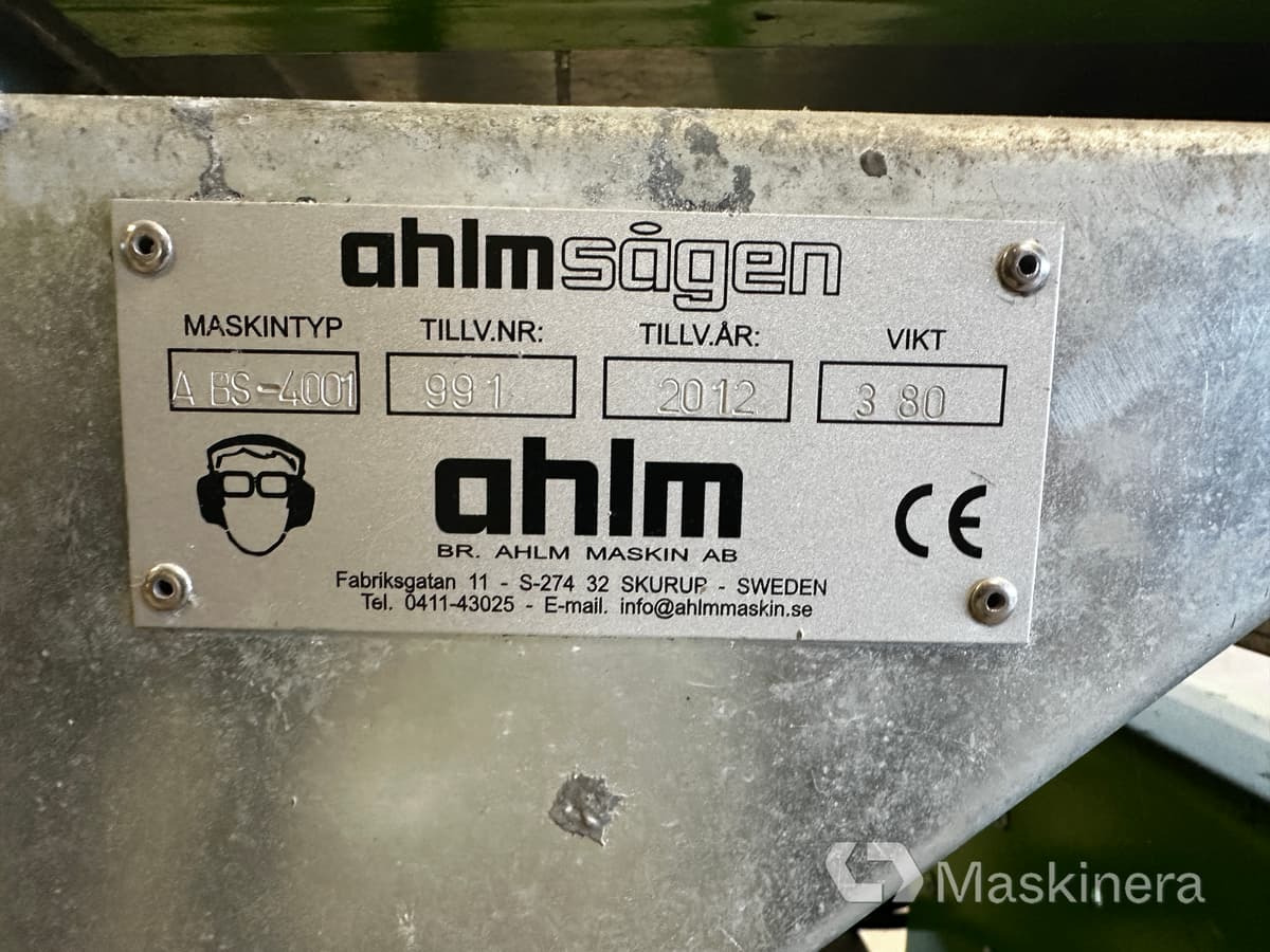 Såg Ahlm Sågen ABS 4001 - Máquina para madera: foto 5 Såg Ahlm Sågen ABS 4001 - Máquina para madera: foto 5