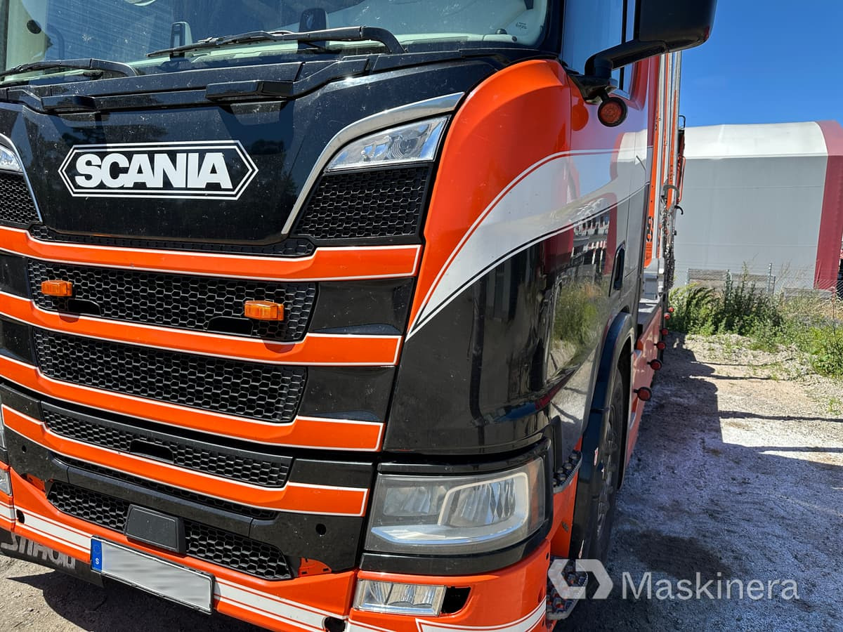 Camión forestal Timmerbil Scania R650B 6X4 NB + Släp: foto 36