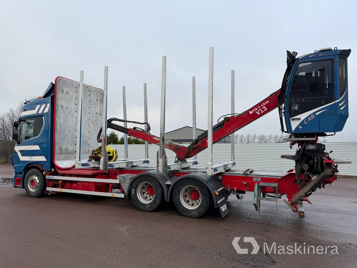 Timmerbil Scania R650B 6X4 - Camión forestal, Camión grúa: foto 3 Timmerbil Scania R650B 6X4 - Camión forestal, Camión grúa: foto 3