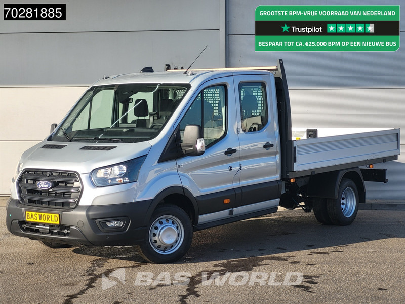 Ford Transit 170pk Automaat Dubbel Cabine 3500kg Trekhaak Open Laadbak Pritsche SYNC4 scherm CarPlay Camera Pickup Airco Trekhaak Cruise cont - Furgoneta caja abierta: foto 1 Ford Transit 170pk Automaat Dubbel Cabine 3500kg Trekhaak Open Laadbak Pritsche SYNC4 scherm CarPlay Camera Pickup Airco Trekhaak Cruise cont - Furgoneta caja abierta: foto 1