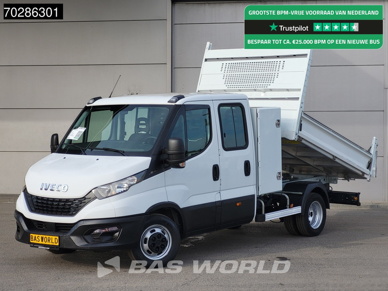 Iveco Daily 35C14 Open Laadbak met Kist Dubbel Cabine Dubbellucht 3,5t Trekhaak Airco Cruise Euro6 Pickup Pritsche Open Box 2m3 Airco Trekha - Furgoneta caja abierta: foto 1 Iveco Daily 35C14 Open Laadbak met Kist Dubbel Cabine Dubbellucht 3,5t Trekhaak Airco Cruise Euro6 Pickup Pritsche Open Box 2m3 Airco Trekha - Furgoneta caja abierta: foto 1