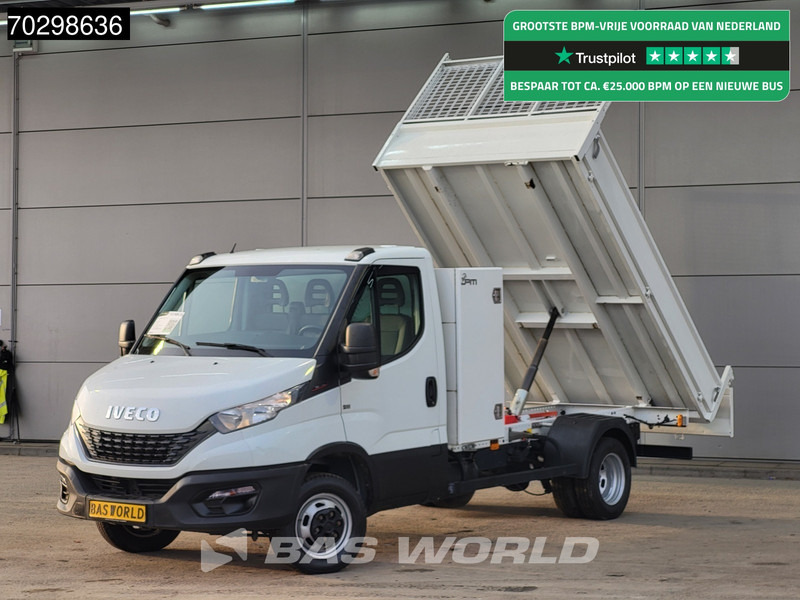 Iveco Daily 35C16 3.0L Kipper met Kist 3.5t trekhaak Tipper Benne Airco Cruise Euro6 Airco Trekhaak Cruise control - Furgoneta basculante: foto 1 Iveco Daily 35C16 3.0L Kipper met Kist 3.5t trekhaak Tipper Benne Airco Cruise Euro6 Airco Trekhaak Cruise control - Furgoneta basculante: foto 1
