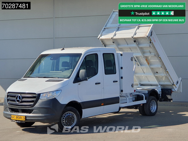 Mercedes-Benz Sprinter 514 CDI Kipper met Kist Dubbel Cabine Dubbellucht 3,5t Trekhaak Airco Cruise Euro6 Tipper Benne Kieper 2m3 Airco Trekhaak Cruise - Furgoneta basculante: foto 1 Mercedes-Benz Sprinter 514 CDI Kipper met Kist Dubbel Cabine Dubbellucht 3,5t Trekhaak Airco Cruise Euro6 Tipper Benne Kieper 2m3 Airco Trekhaak Cruise - Furgoneta basculante: foto 1