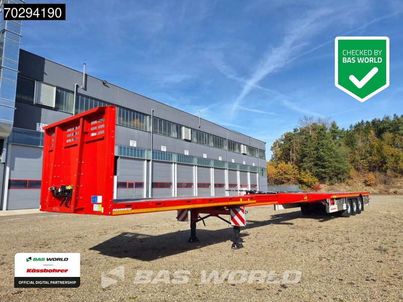 Kässbohrer Extendable (6 900 mm platform extension) 3 axles NEW! 3 axle maxima HD platform - Semirremolque lona: foto 1 Kässbohrer Extendable (6 900 mm platform extension) 3 axles NEW! 3 axle maxima HD platform - Semirremolque lona: foto 1