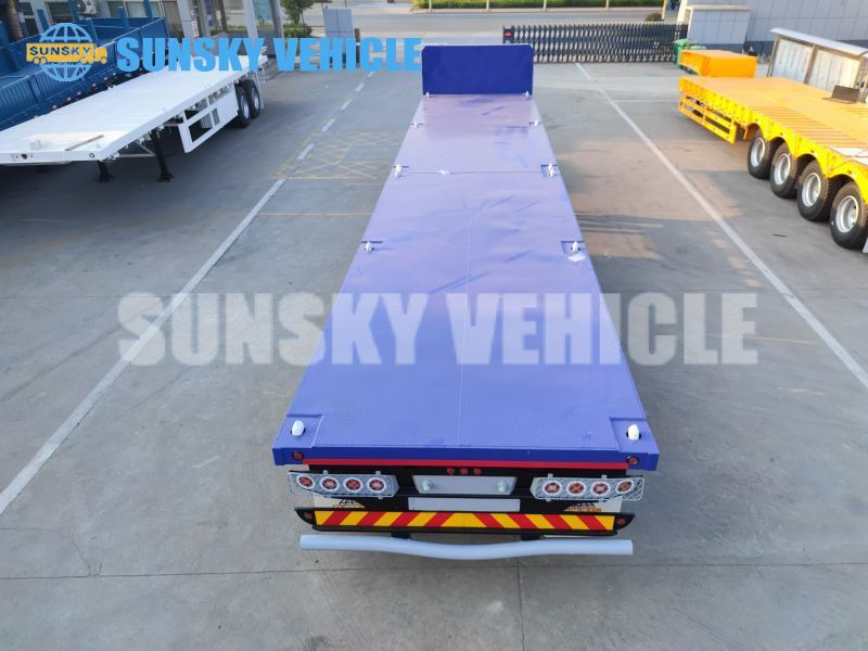 Semirremolque plataforma/ Caja abierta para transporte de contenedores nuevo SUNSKY 3-axle Flat Deck Trailer: foto 10