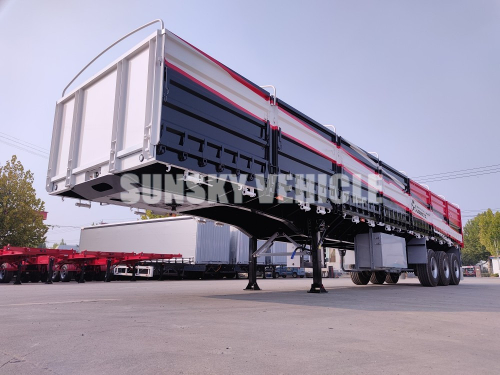 Semirremolque plataforma/ Caja abierta para transporte de materiales áridos nuevo SUNSKY: foto 6