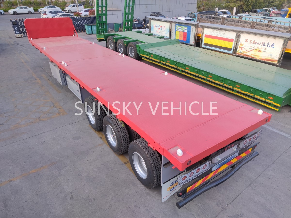 SUNSKY Flatbed Trailer with henred type axles and suspension - Semirremolque plataforma/ Caja abierta: foto 2 SUNSKY Flatbed Trailer with henred type axles and suspension - Semirremolque plataforma/ Caja abierta: foto 2