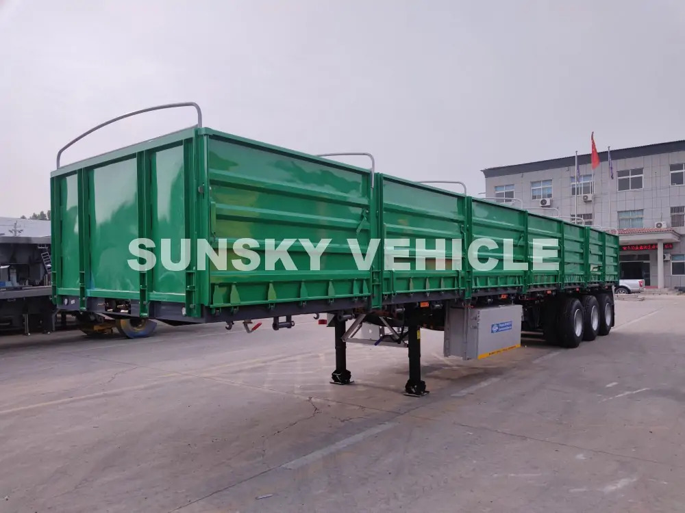 Semirremolque plataforma/ Caja abierta para transporte de materiales áridos nuevo SUNSKY HENRED TYPRE DROPSIDE TRAILER: foto 7