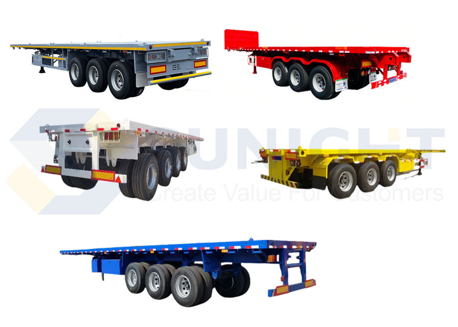 Flatbed New Flatbed Semi Trailer For Bulk Carrier - Semirremolque volquete: foto 1 Flatbed New Flatbed Semi Trailer For Bulk Carrier - Semirremolque volquete: foto 1
