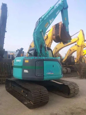 Used Kobelco Zero-Tail Excavator Sk115sr Hydraulic Excavator with Blade for Sale - Excavadora de cadenas: foto 1 Used Kobelco Zero-Tail Excavator Sk115sr Hydraulic Excavator with Blade for Sale - Excavadora de cadenas: foto 1