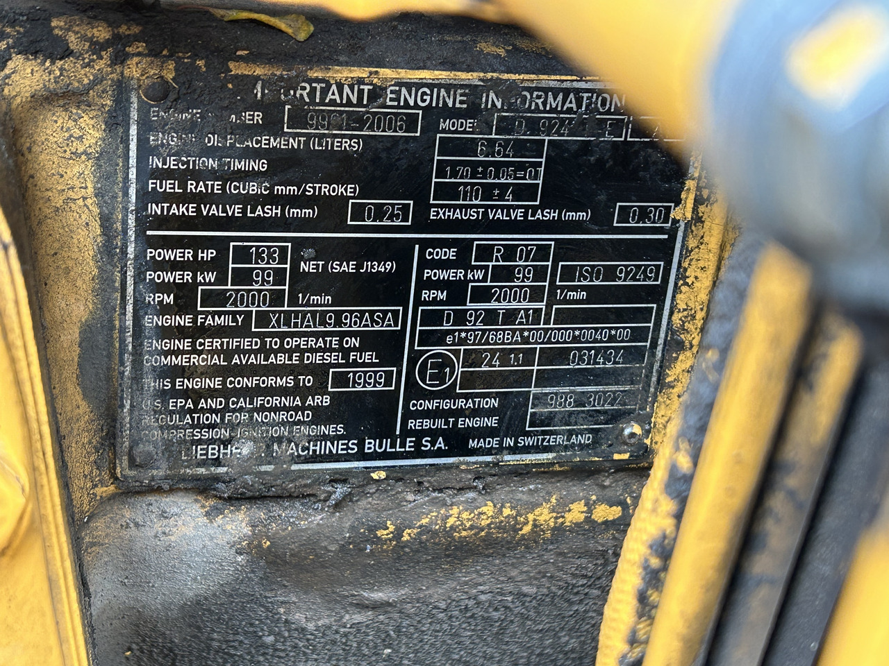 LIEBHERR D924 T-E - Motor para Excavadora: foto 2 LIEBHERR D924 T-E - Motor para Excavadora: foto 2