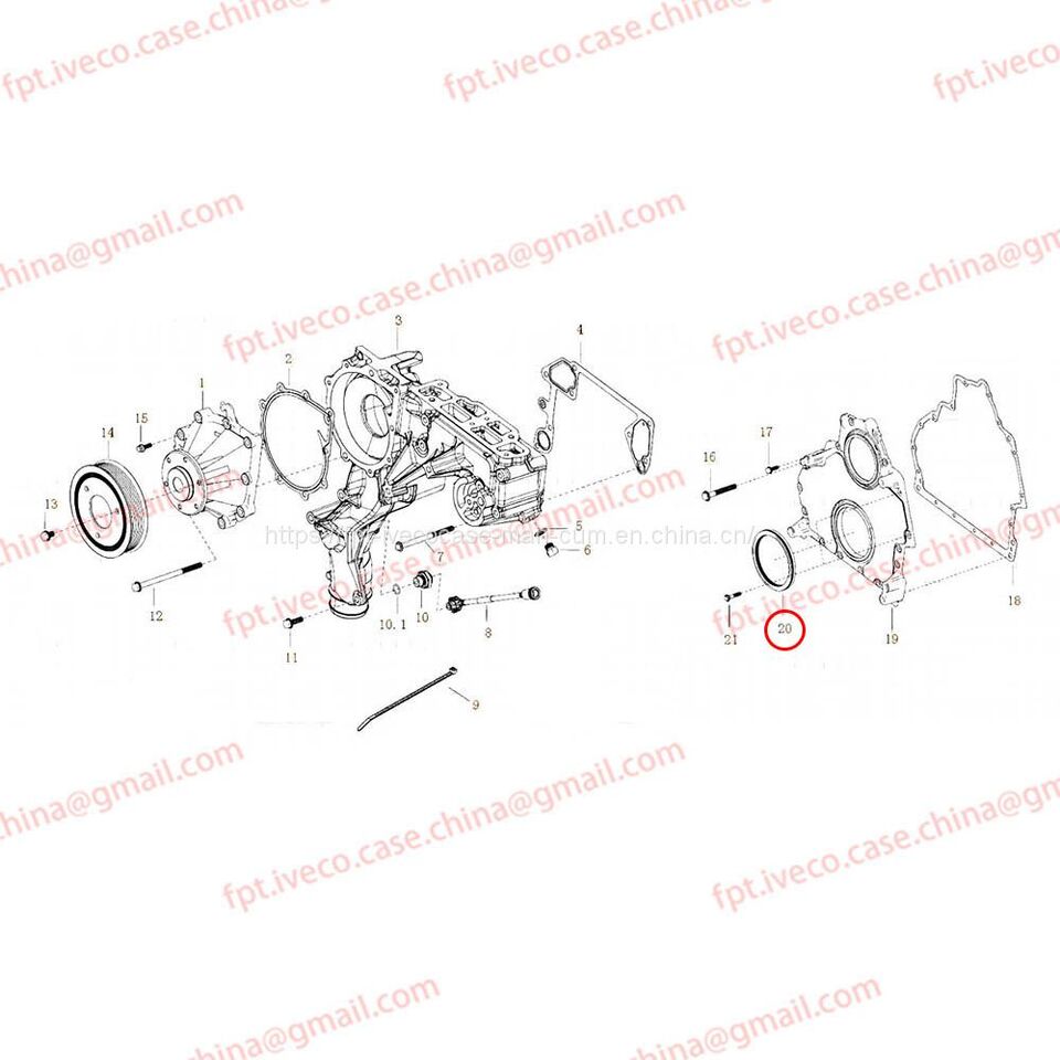 MAN D2066 Crankshaft front oil seal 01510-6008 - Cigüeñal para Camión: foto 1 MAN D2066 Crankshaft front oil seal 01510-6008 - Cigüeñal para Camión: foto 1