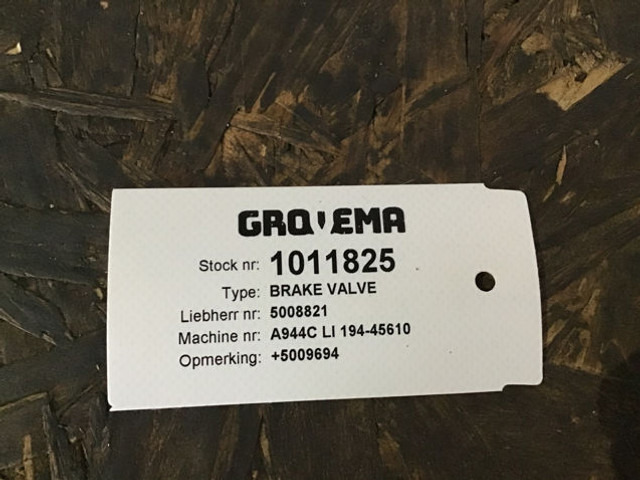 Liebherr Brake Valve - Válvula: foto 3 Liebherr Brake Valve - Válvula: foto 3
