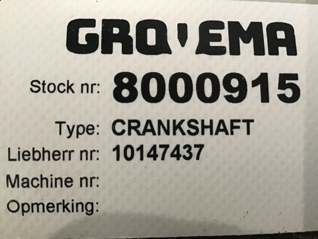 Liebherr Crankshaft - Cigüeñal: foto 4 Liebherr Crankshaft - Cigüeñal: foto 4
