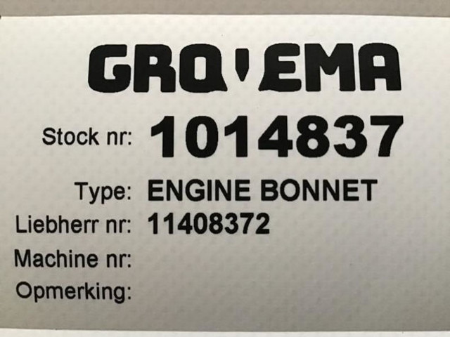 Liebherr Engine Bonnet - Capota: foto 3 Liebherr Engine Bonnet - Capota: foto 3