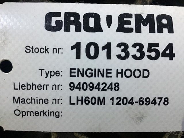 Capota Liebherr Engine Hood: foto 12