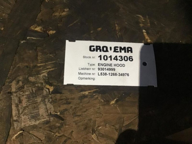 Liebherr Engine Hood - Capota: foto 4 Liebherr Engine Hood - Capota: foto 4
