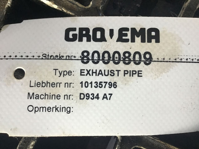 Liebherr Exhaust Pipe - Tubo de escape: foto 2 Liebherr Exhaust Pipe - Tubo de escape: foto 2