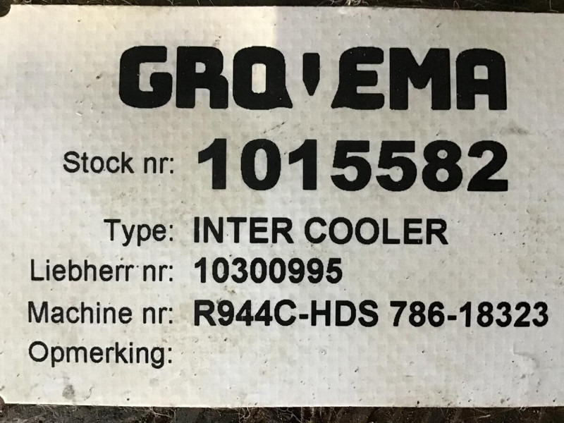 Liebherr Intercooler - Intercooler: foto 2 Liebherr Intercooler - Intercooler: foto 2