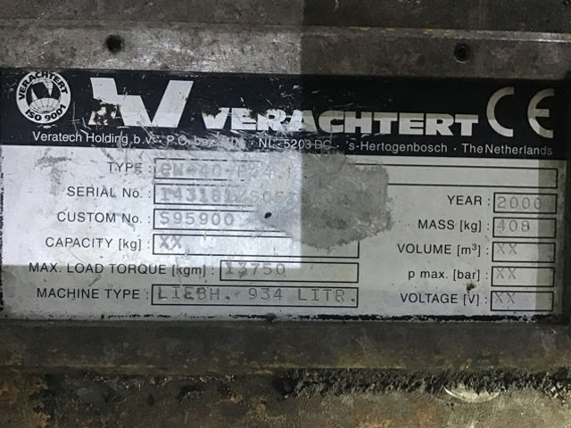 Acoplamiento rápido Liebherr Quick Hitch Verachtert: foto 6