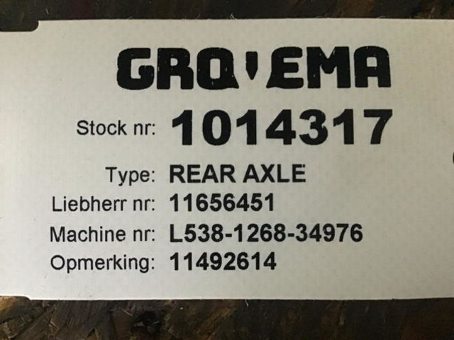 Liebherr Rear Axle - Eje posterior: foto 3 Liebherr Rear Axle - Eje posterior: foto 3